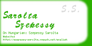 sarolta szepessy business card